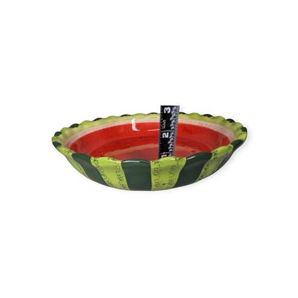 Watermelon Ceramic Colorful Pie Dish 11" Diameter - Picture 13 of 13